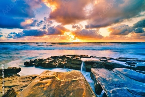 Obraz sunset over the sea