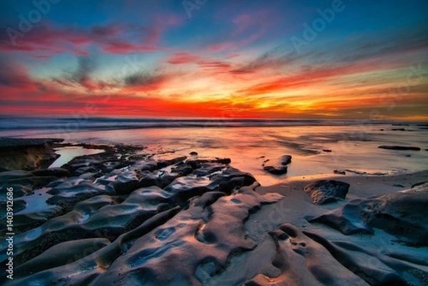 Obraz sunset over the sea