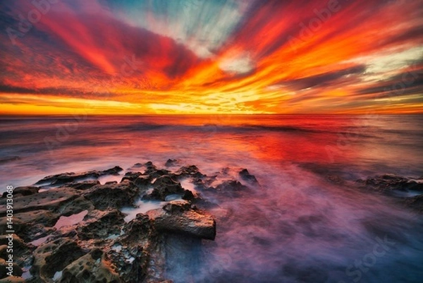 Obraz sunset over the sea