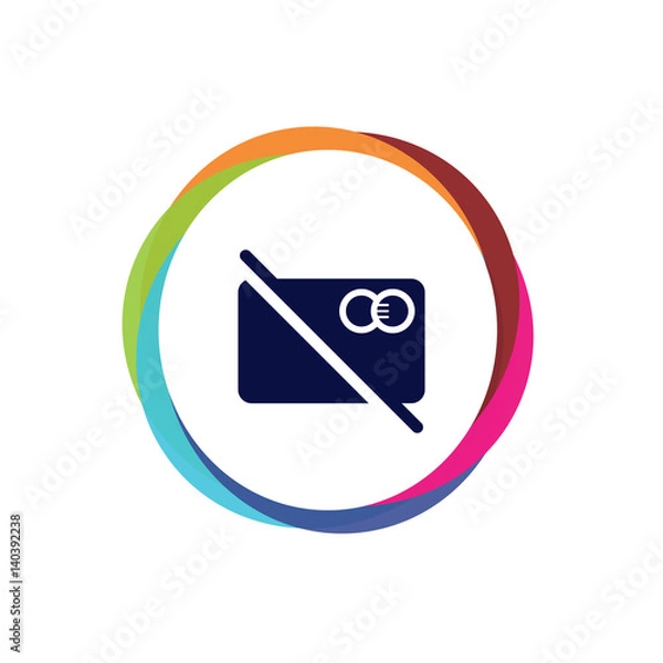 Fototapeta Abstract  Multicolor  App  Button