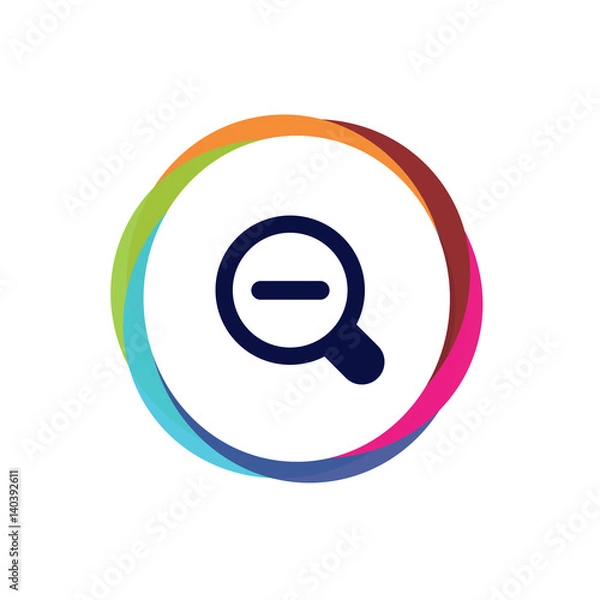 Fototapeta Abstract  Multicolor  App  Button