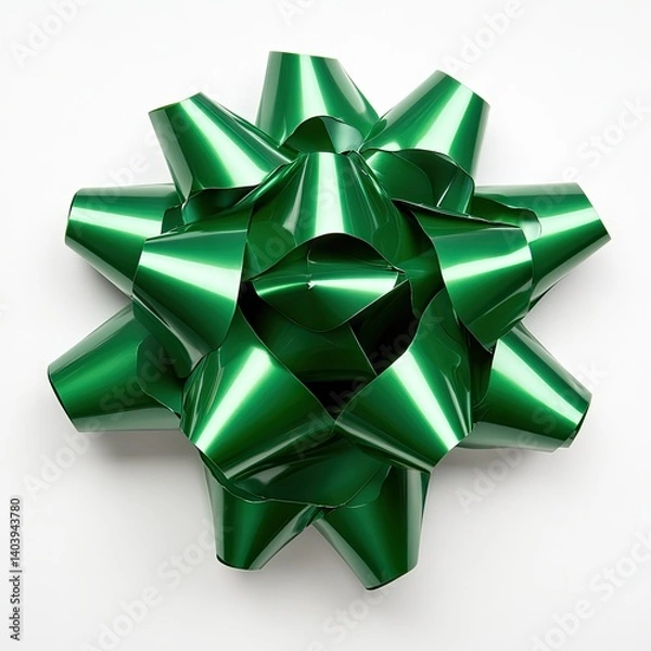 Obraz Emerald green gift bow (1)