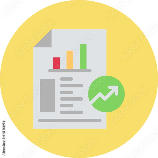 Fototapeta SEO Report icon single vector illustration