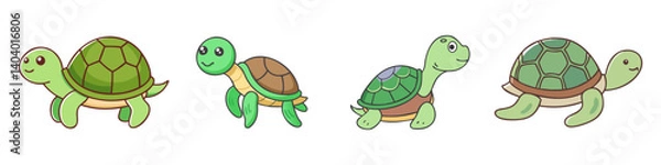 Fototapeta turtle icon, turtle vector illustration-simple illustration of turtle, perfect for turtle logos and icons