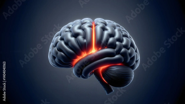 Fototapeta grey brain