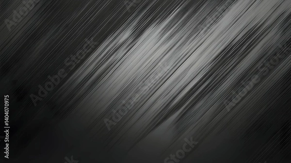 Fototapeta Abstract background with diagonal blurred lines in shades of gray and black.
