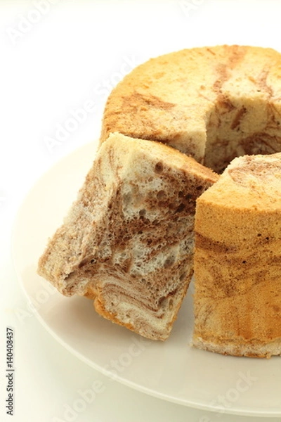 Fototapeta マーブルシフォンケーキ