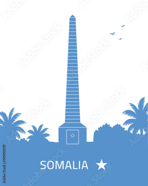 Fototapeta The tomb of Unknown Soldier Somalia 