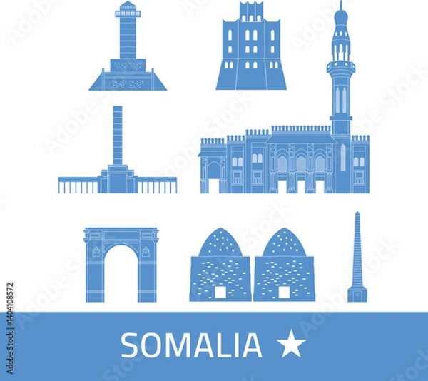 Obraz Somalia Historical Landmarks