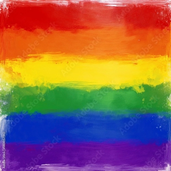 Fototapeta creative border frame illustration of abstract rainbow background wallpaper gay pride LGBT flag banner with space for copy background, graphic resource