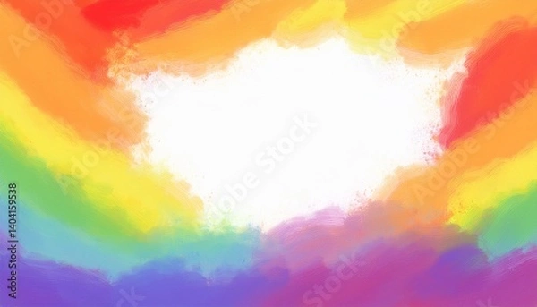 Obraz creative border frame illustration of abstract rainbow background wallpaper gay pride LGBT flag banner with space for copy background, graphic resource