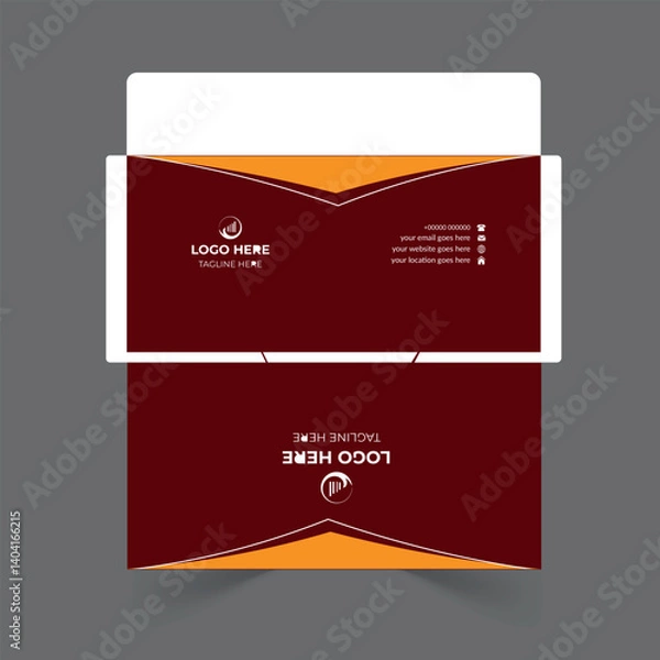 Obraz Envelope design template for office and personal use.