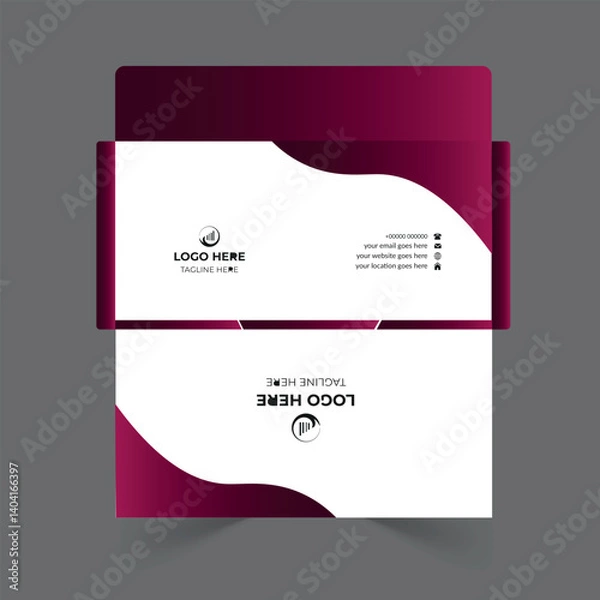 Obraz Envelope design template for office and personal use.