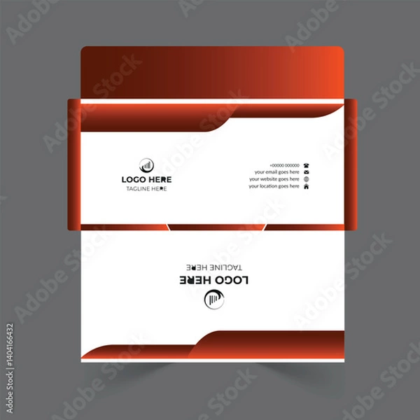 Obraz Envelope design template for office and personal use.