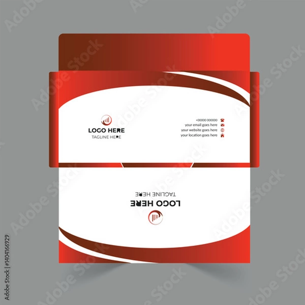 Obraz Envelope design template for office and personal use.