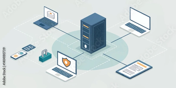 Obraz Server_Network_Security_Data_Protection_Devices_Connected