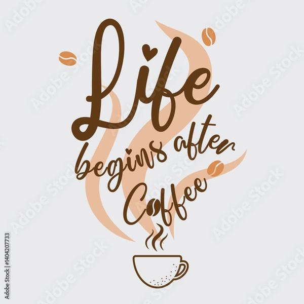 Obraz coffee quote.eps