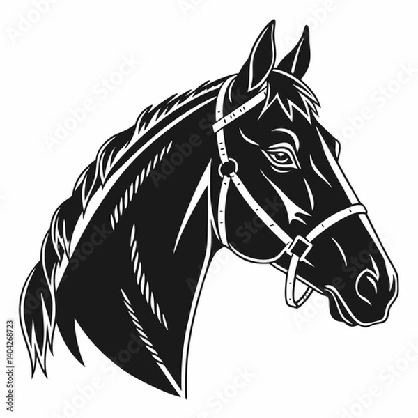 Obraz horse head vector