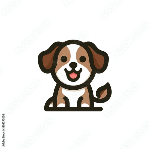 Obraz cute dog logo image vector