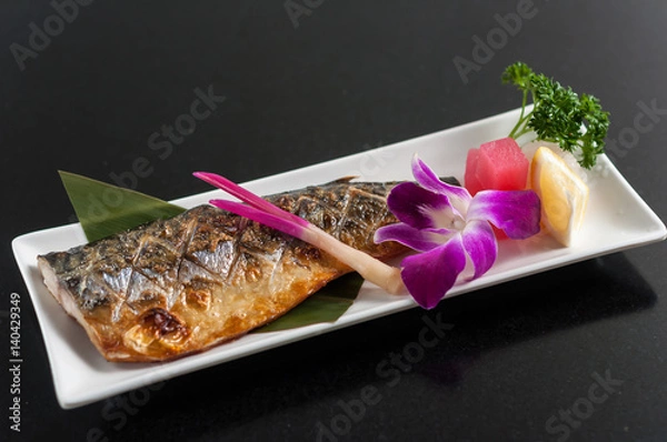 Obraz grilled mackerel