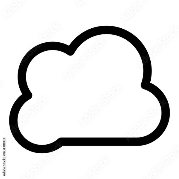 Fototapeta Cloud icon