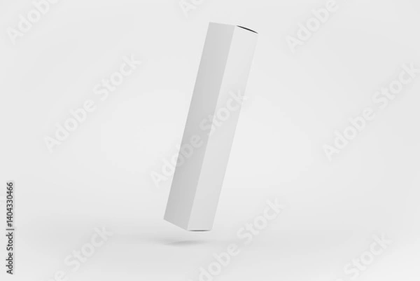 Obraz Blank packaging cosmetic without any labels intended for packaging design 3D render.