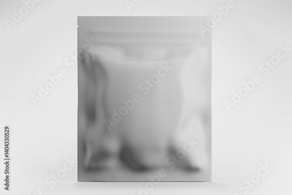 Obraz Blank packaging cosmetic without any labels intended for packaging design 3D render.