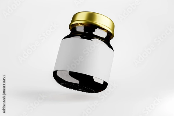 Obraz Blank packaging cosmetic without any labels intended for packaging design 3D render.