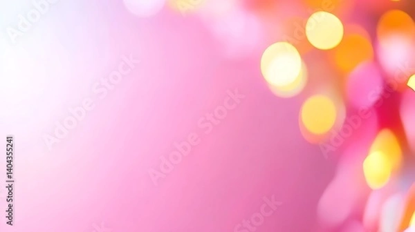 Fototapeta Abstract Hot Pink Gradient Background with Blurred Lights