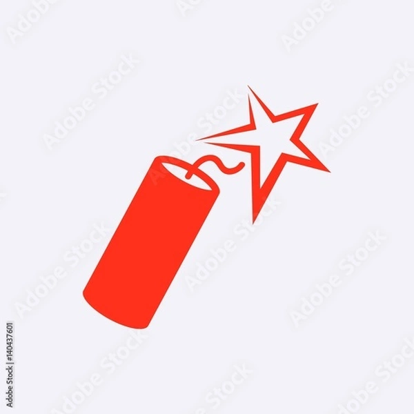 Obraz dynamite icon stock vector illustration flat design