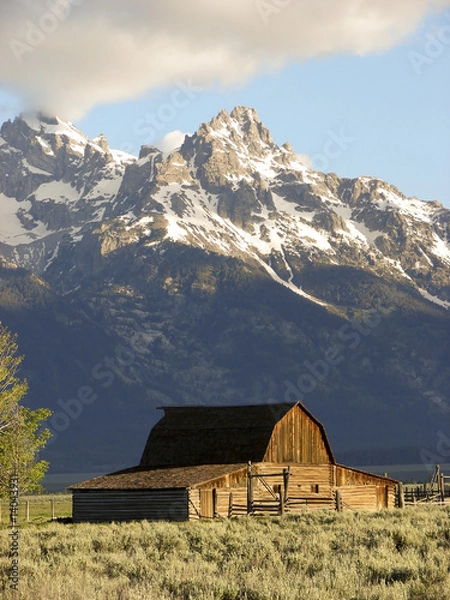 Obraz historic barn in Tetons