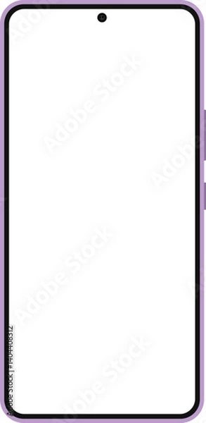 Obraz Futuristic Transparent Smartphone Vector with Clean Display