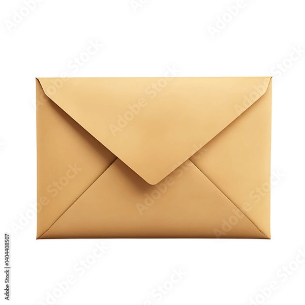 Fototapeta envelope cartoon isolated on white background full depth of field 