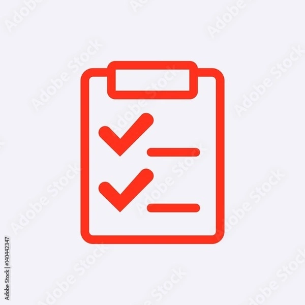 Obraz checklist  icon stock vector illustration flat design