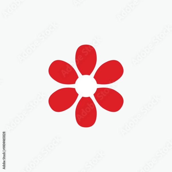 Fototapeta Abstract Flower Icon, symbol fully editable vector template