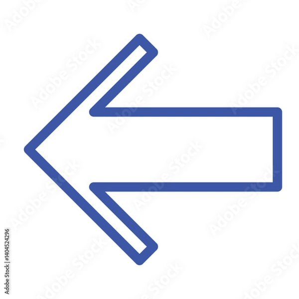 Fototapeta left arrow icon