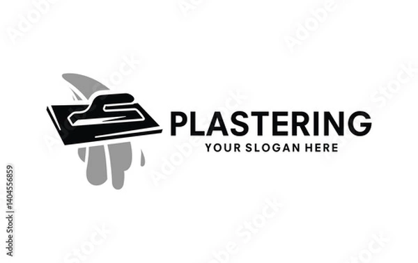 Obraz plastering logo design vector illustration