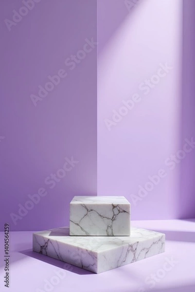 Obraz Product podium with purple background
