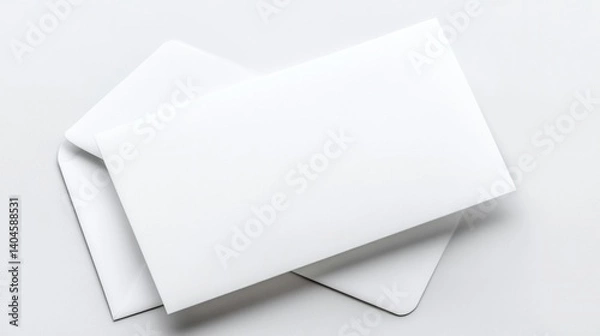Fototapeta Blank white envelopes
