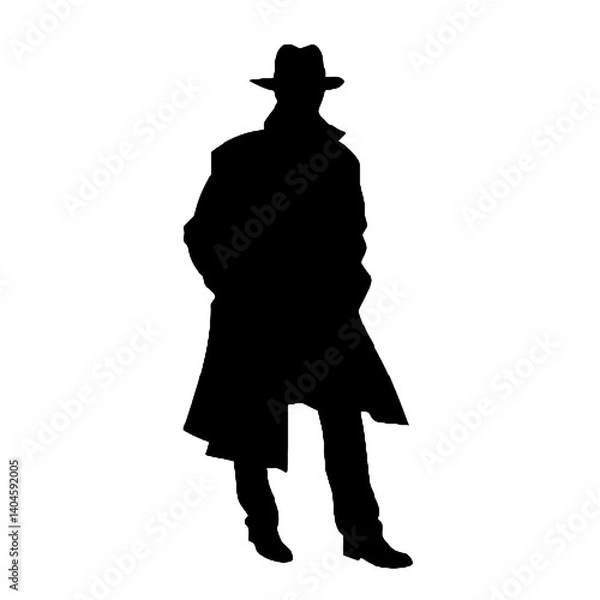 Obraz detective  silhouette
