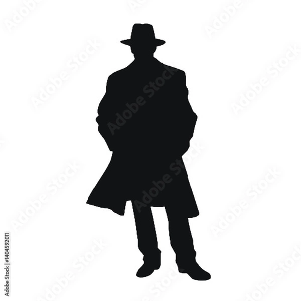 Obraz detective  silhouette