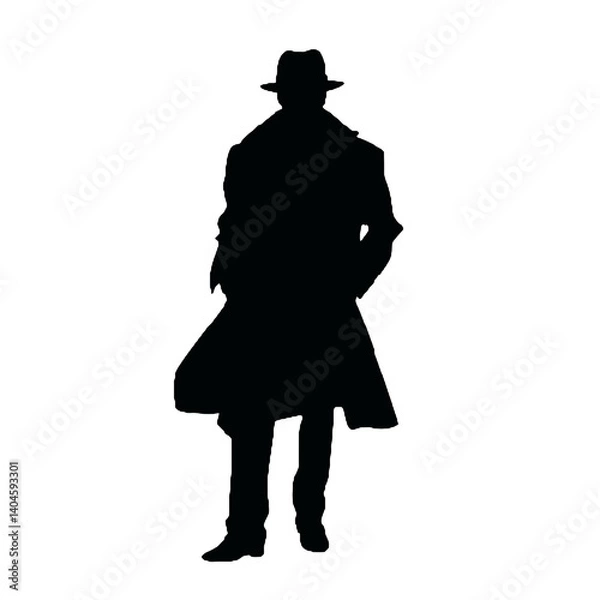 Obraz detective  silhouette