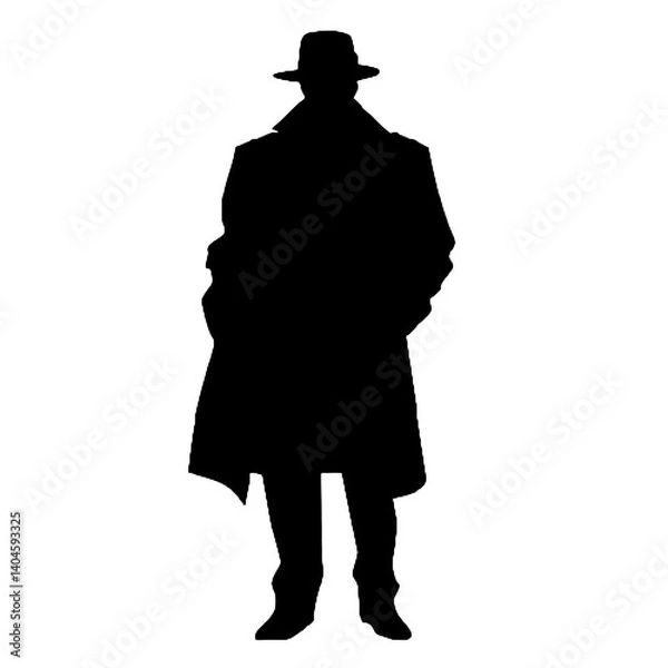 Obraz detective  silhouette