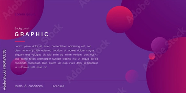 Obraz abstract Pink blue liquid gradient background, business technology digital communication template, illustration element, future banner poster cover pattern creative graphic vector 