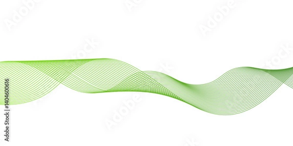 Fototapeta Abstract blue and green gradient wavy flowing line blend background,abstract wave element for design , template for advertising,White green Abstract Wallpaper. Abstract backgrund,