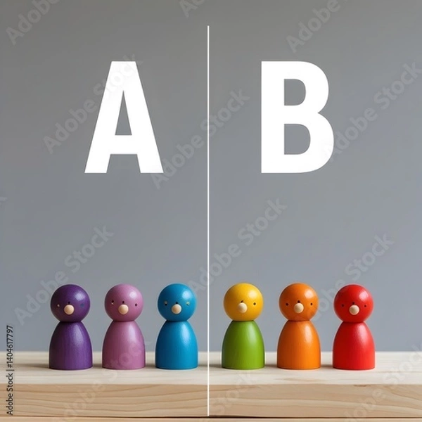 Fototapeta 3d render of a group of business people icon