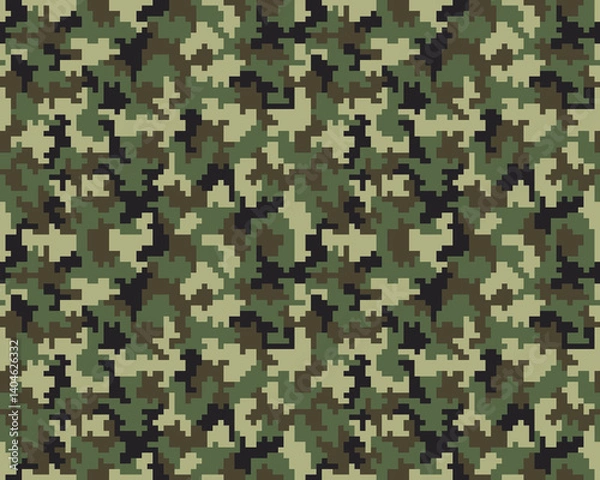 Obraz Seamless digital fashion camouflage pattern
