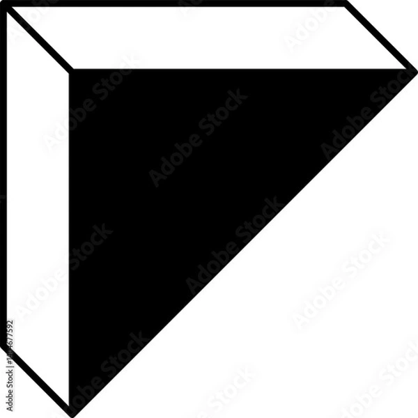 Fototapeta Triangle shapes set. Graphic elements