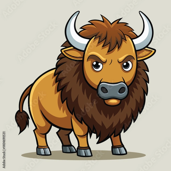Obraz vector illustration of a bull