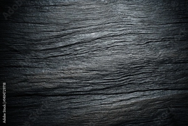 Obraz Capturing the rugged elegance of aged timber. A dark, close-up photograph reveals intricate wood grain patterns, showcasing the natural beauty and character of the material. 